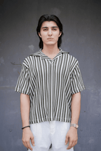 ARK Moss Cuban Shirt - front view