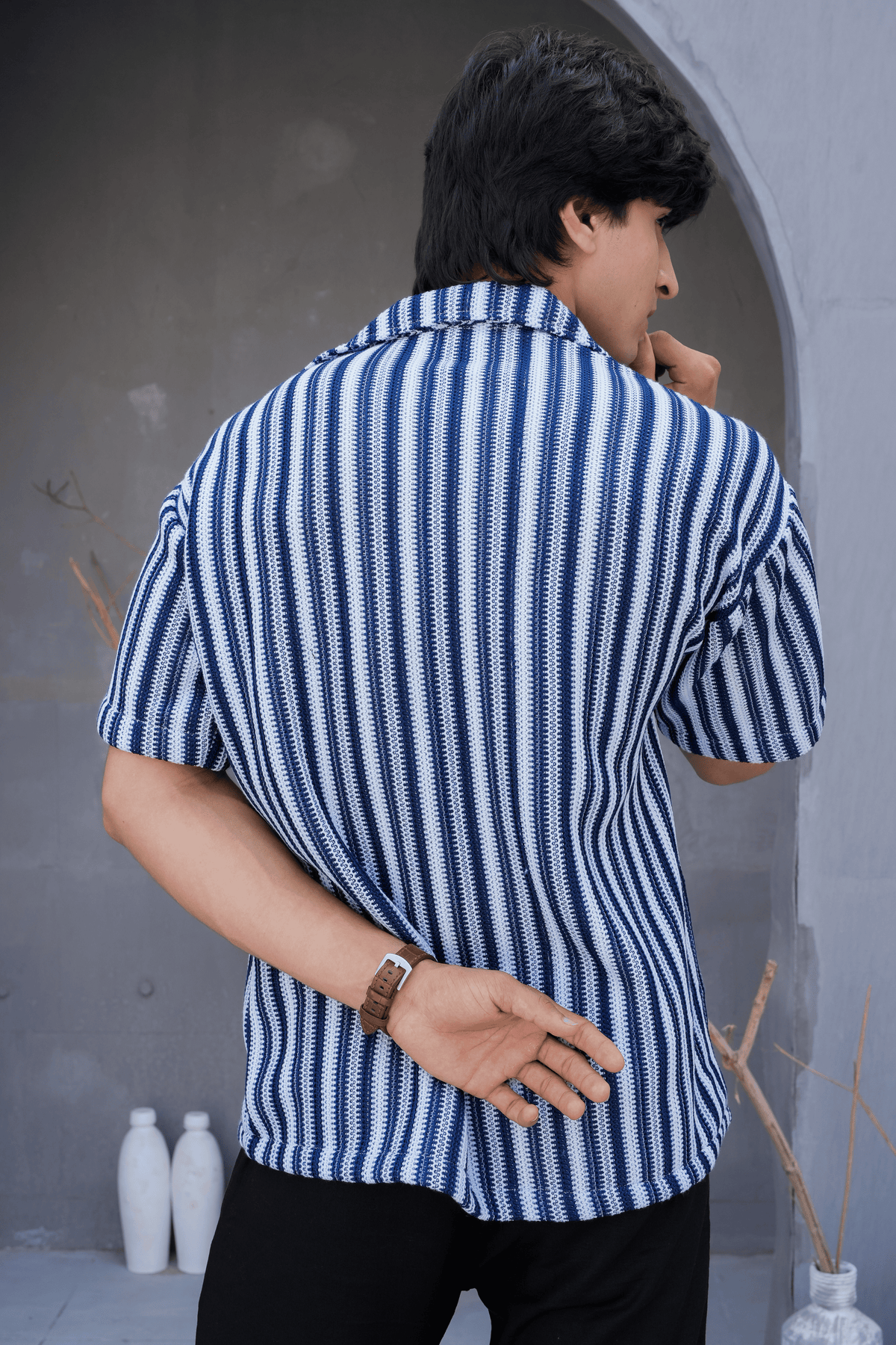 Tide Stripe Cuban Shirt