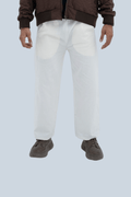 CHALK Wide-Leg Relaxed Trousers