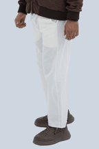 CHALK Wide-Leg Relaxed Trousers