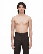 Tab-Waist Tailored Pant