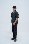 Horizon Camp Shirt in Charcoal - front view