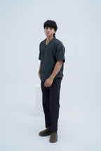 Horizon Camp Shirt in Charcoal - front view