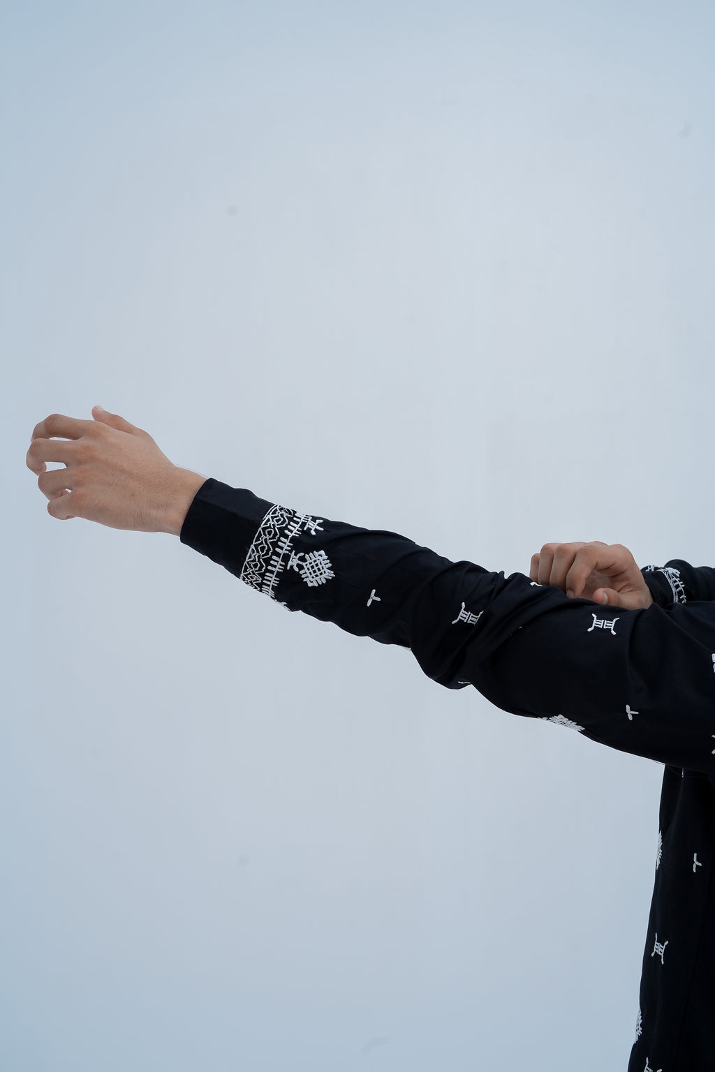 Frost Embroidered Shirt - sleeve pose