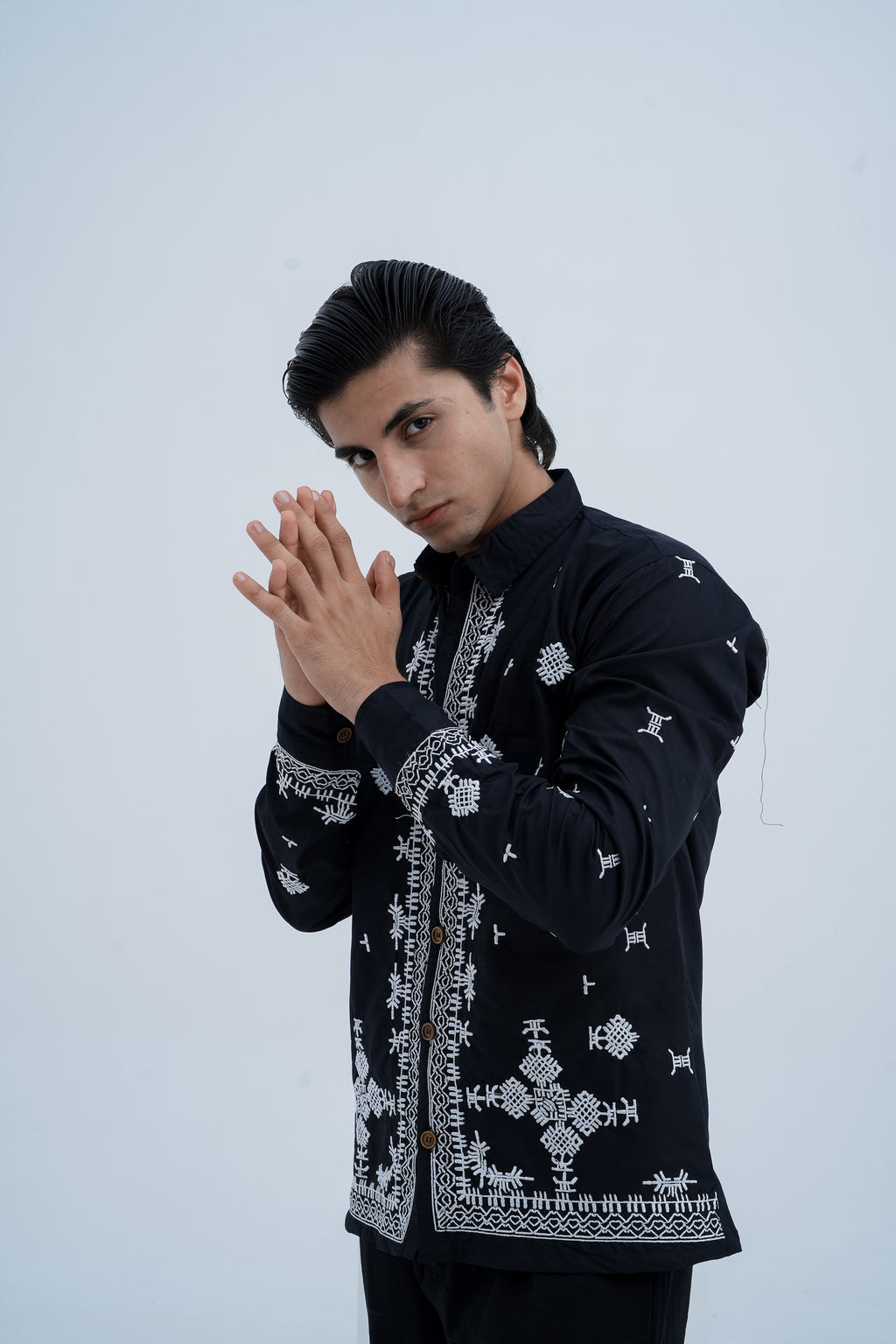 Frost Embroidered Shirt - front pose
