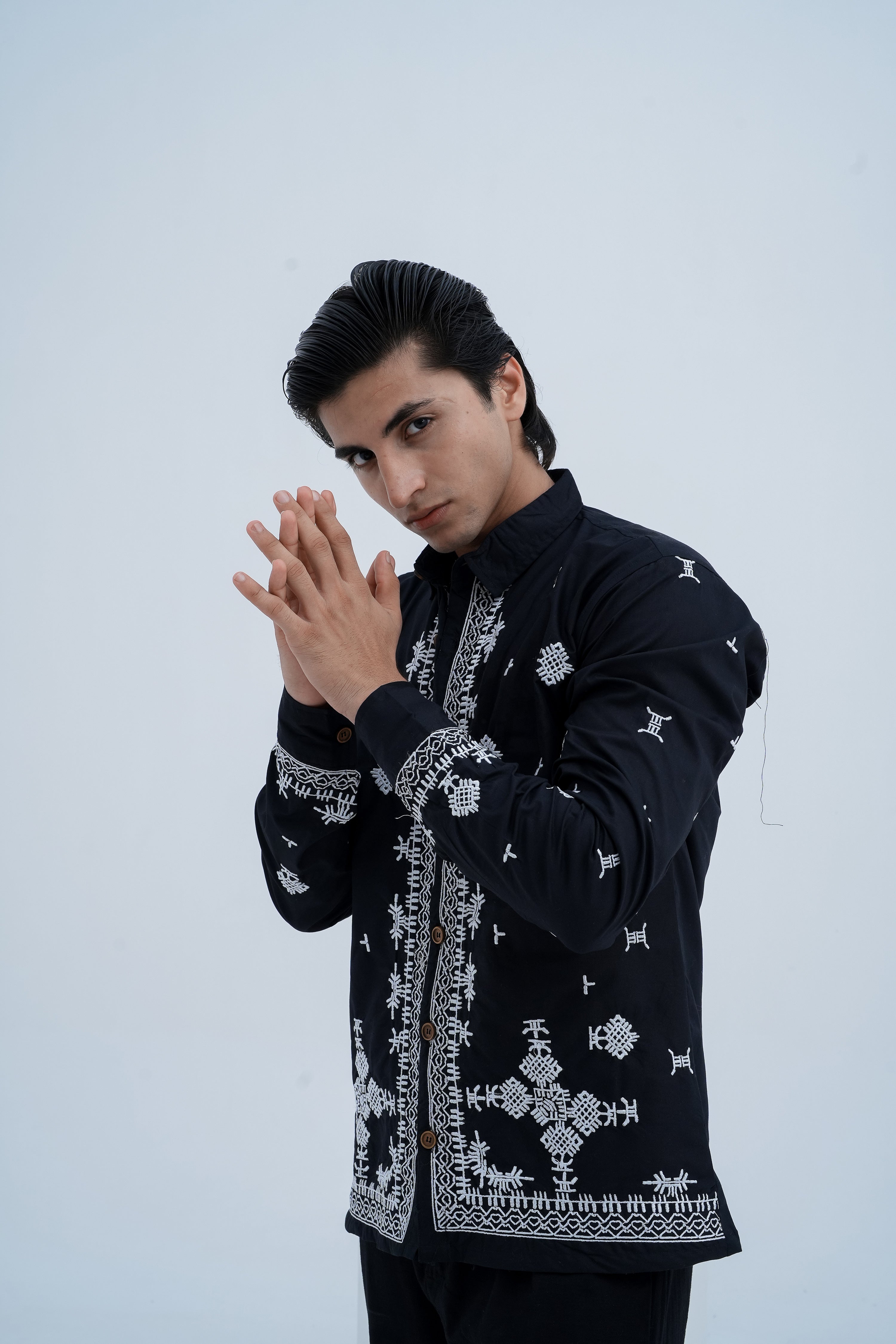 Frost Embroidered Shirt - front pose
