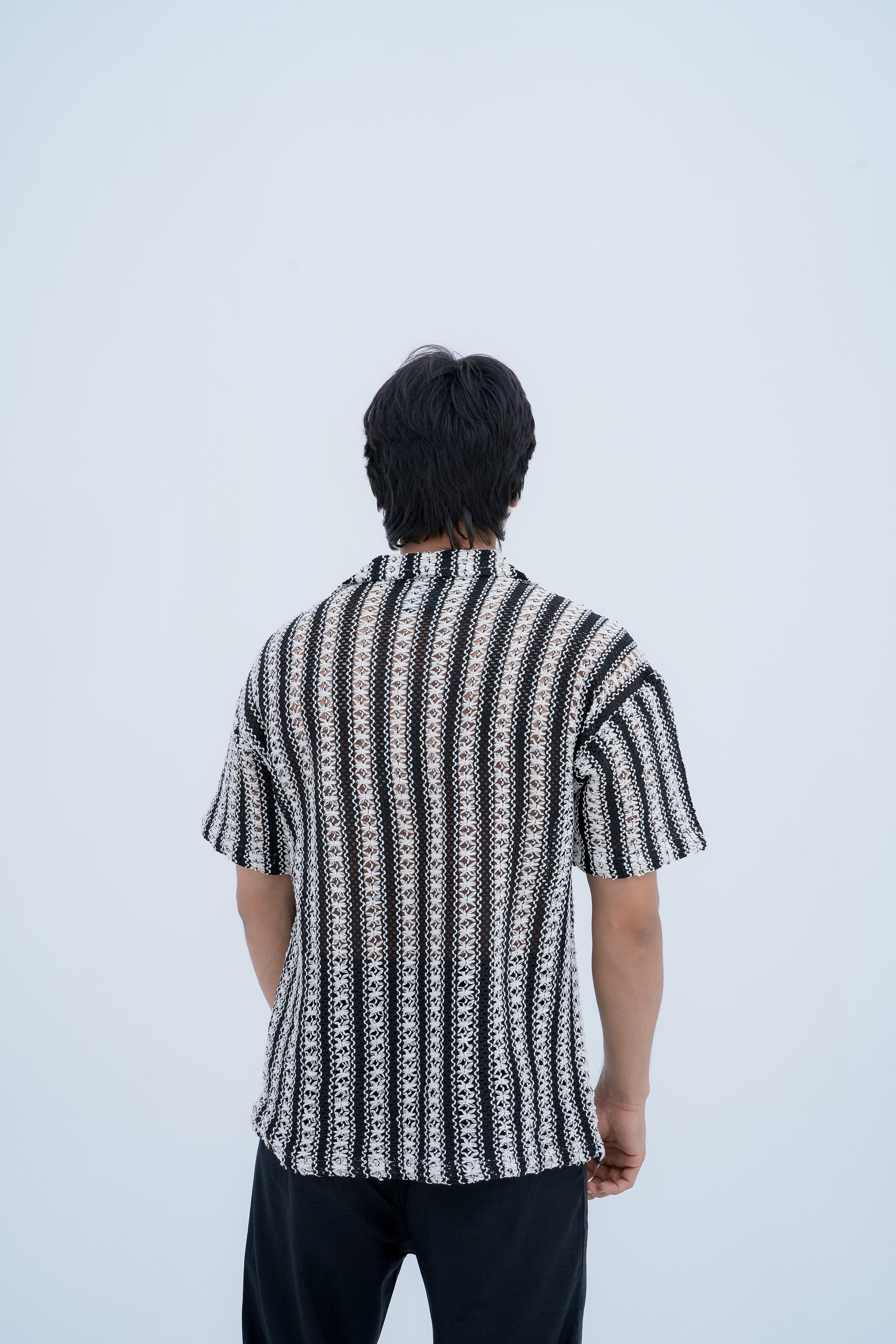 Pinstripe Camp Shirt - back view