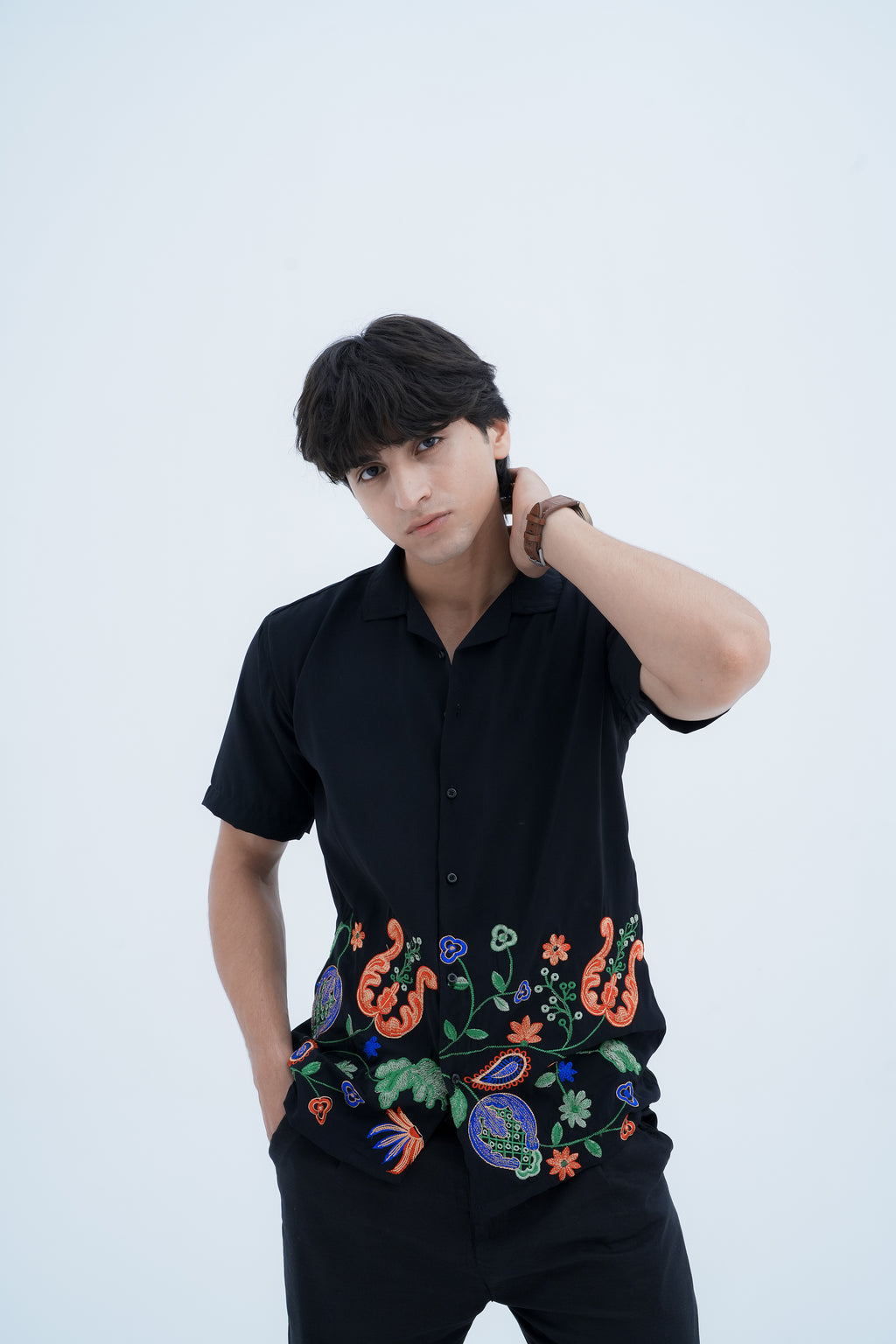 Paisley Bloom Shirt - front pose