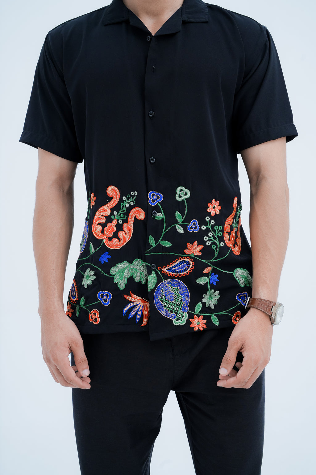 Paisley Bloom Shirt - front full body