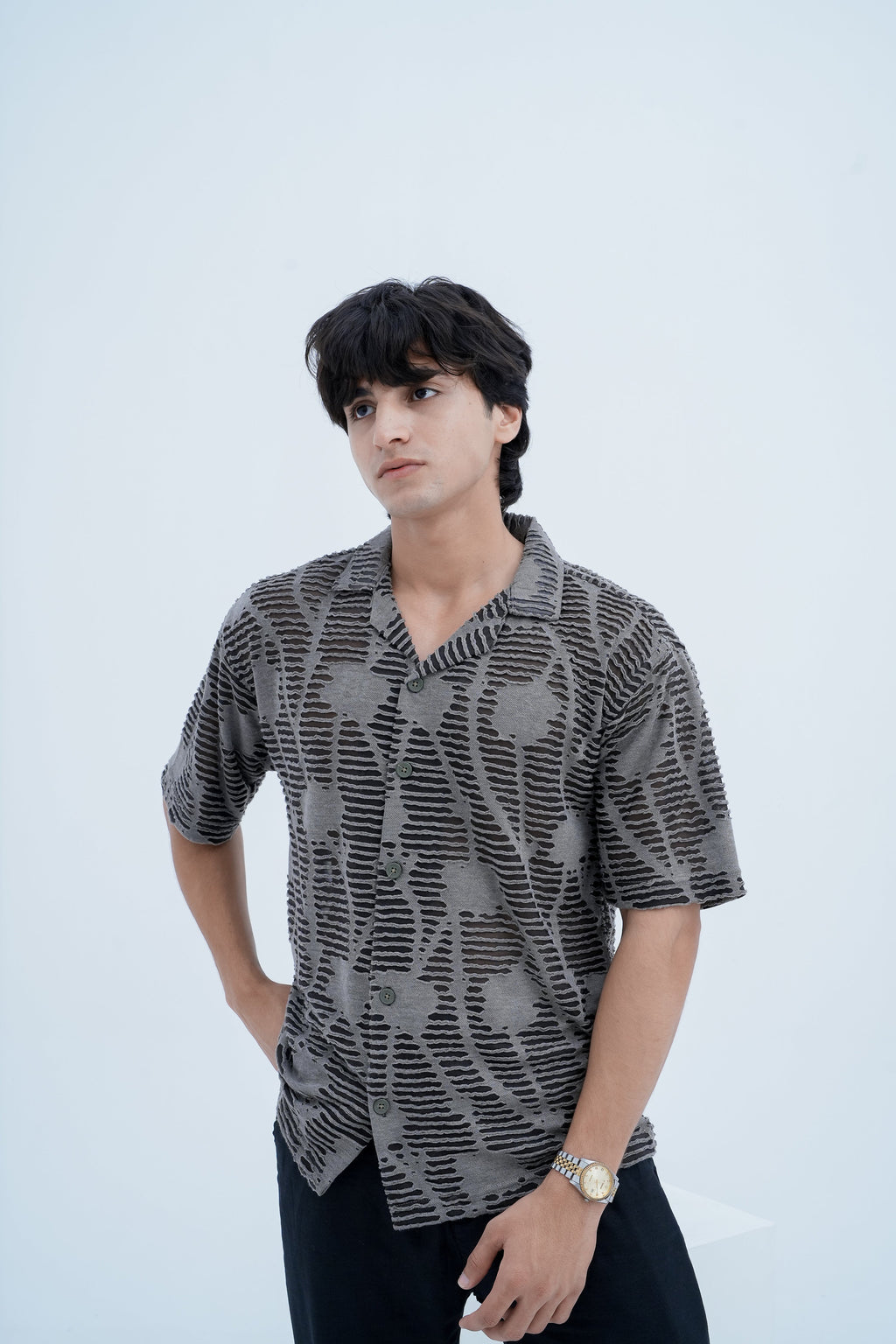 Fog Textured Shirt - front view