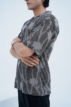 Fog Textured Shirt - side view arms crossed