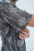 Fog Textured Shirt - sleeve cuff detail