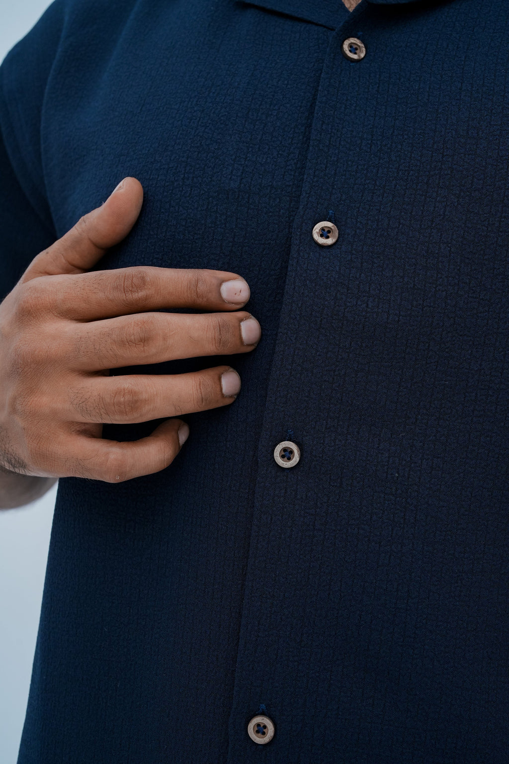 Harbor Camp Shirt - button placket detail