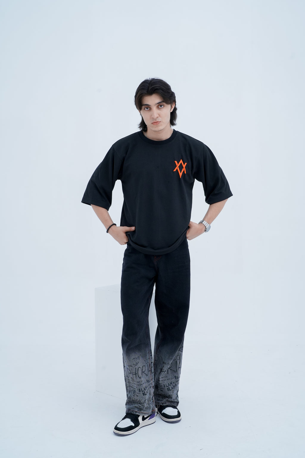 Mark Logo Tee - front view standing