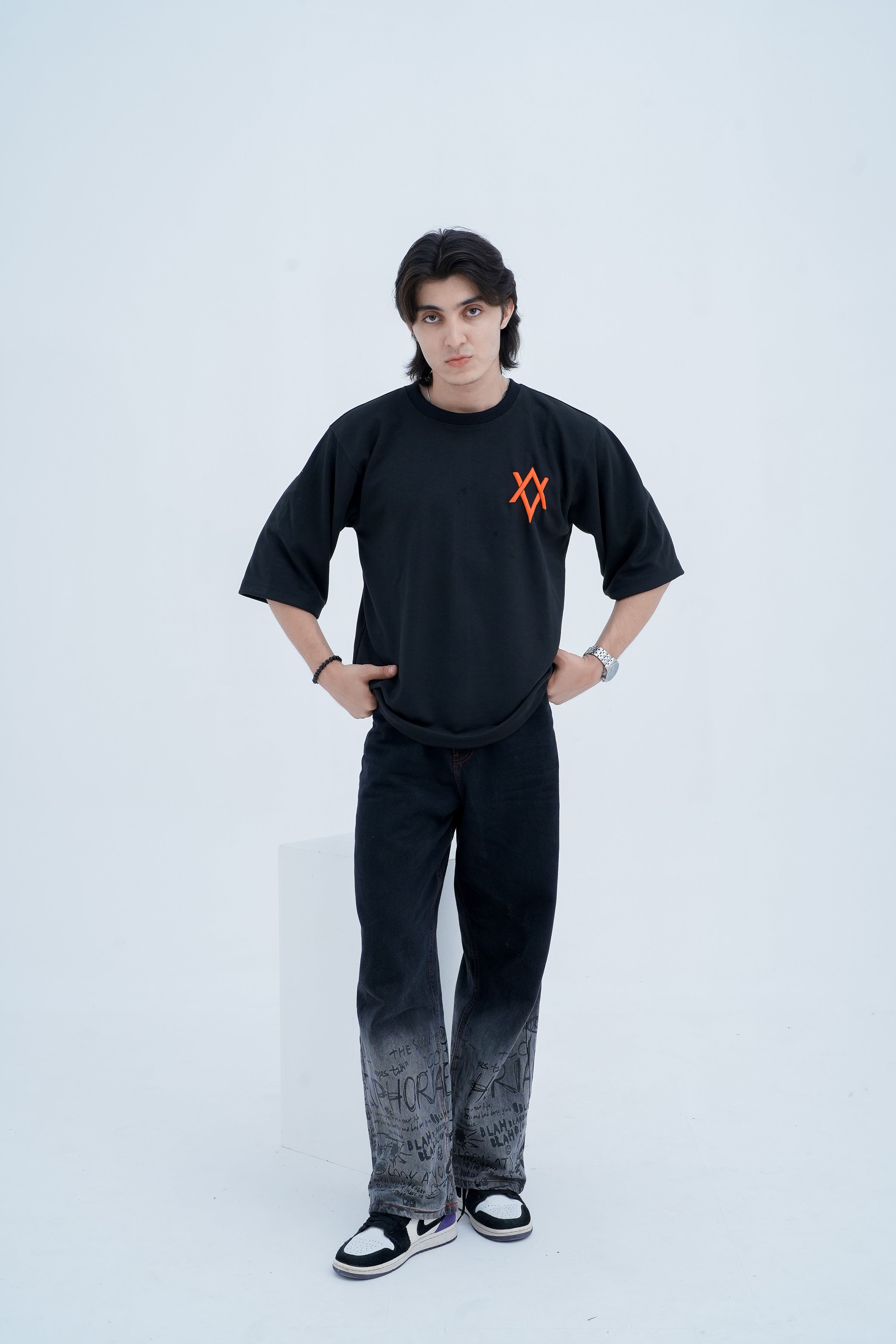 Mark Logo Tee - front view standing