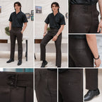 Tab-Waist Tailored Pant