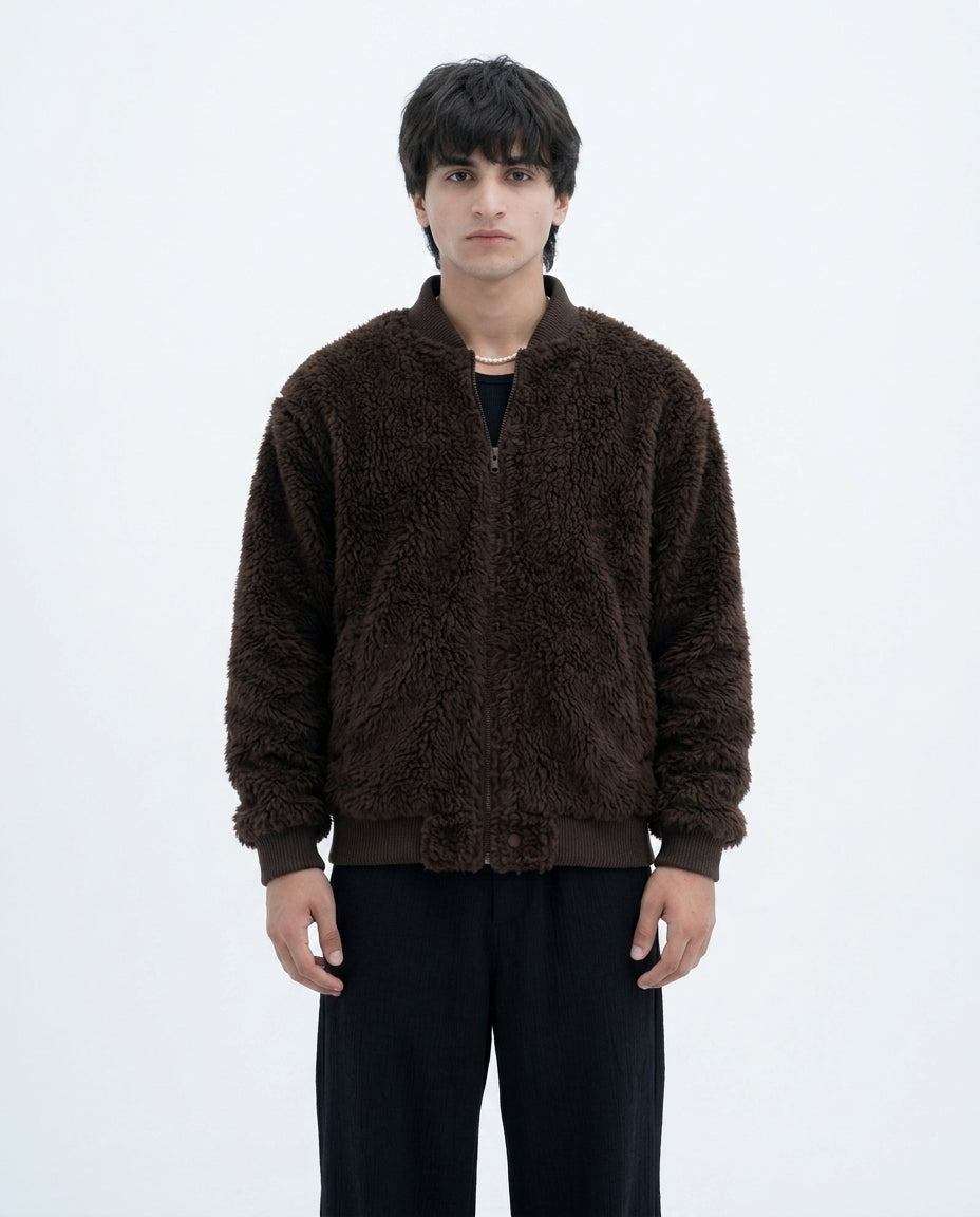 Espresso Faux Fur Jacket