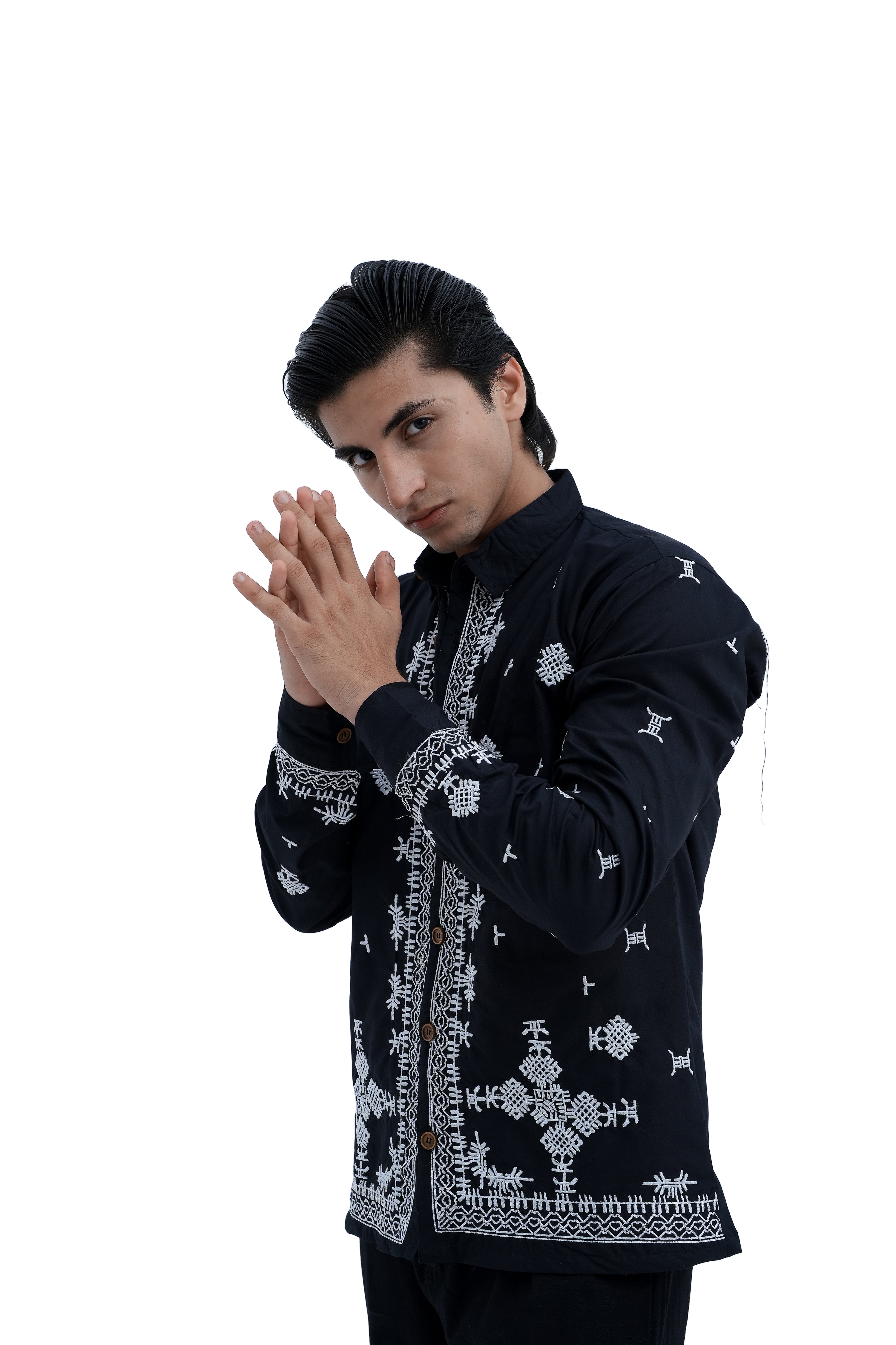 Frost Embroidered Shirt - front pose