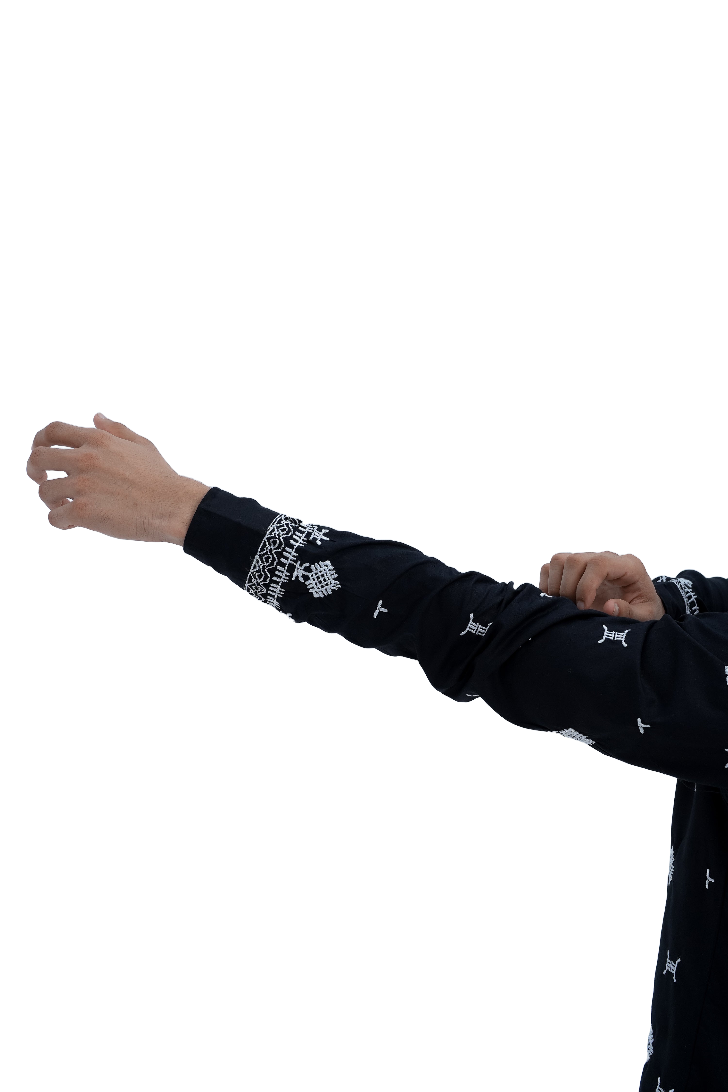 Frost Embroidered Shirt - sleeve pose