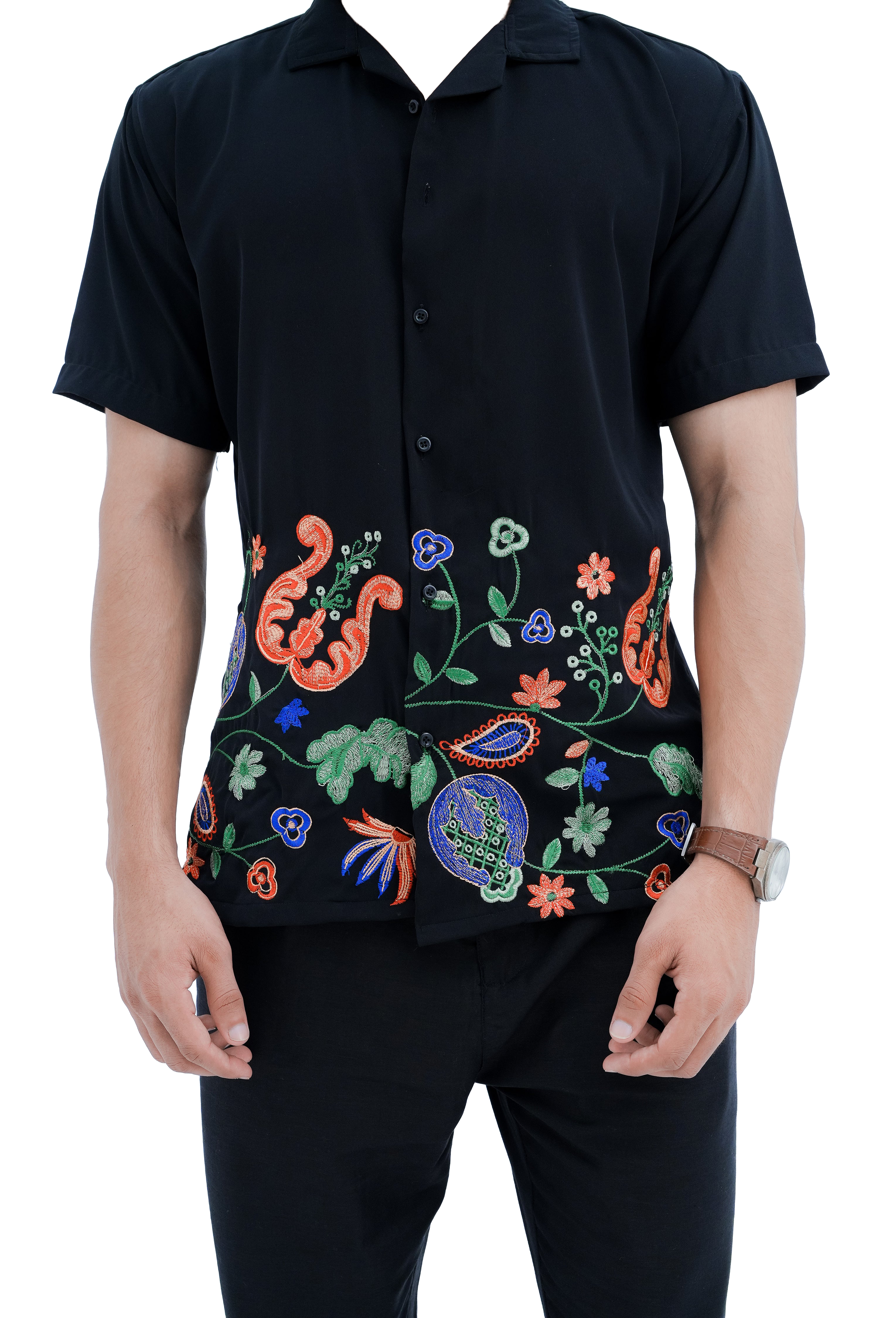 Paisley Bloom Shirt - front full body