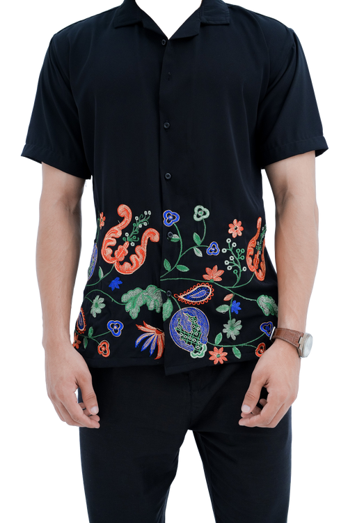 Paisley Bloom Shirt - front full body
