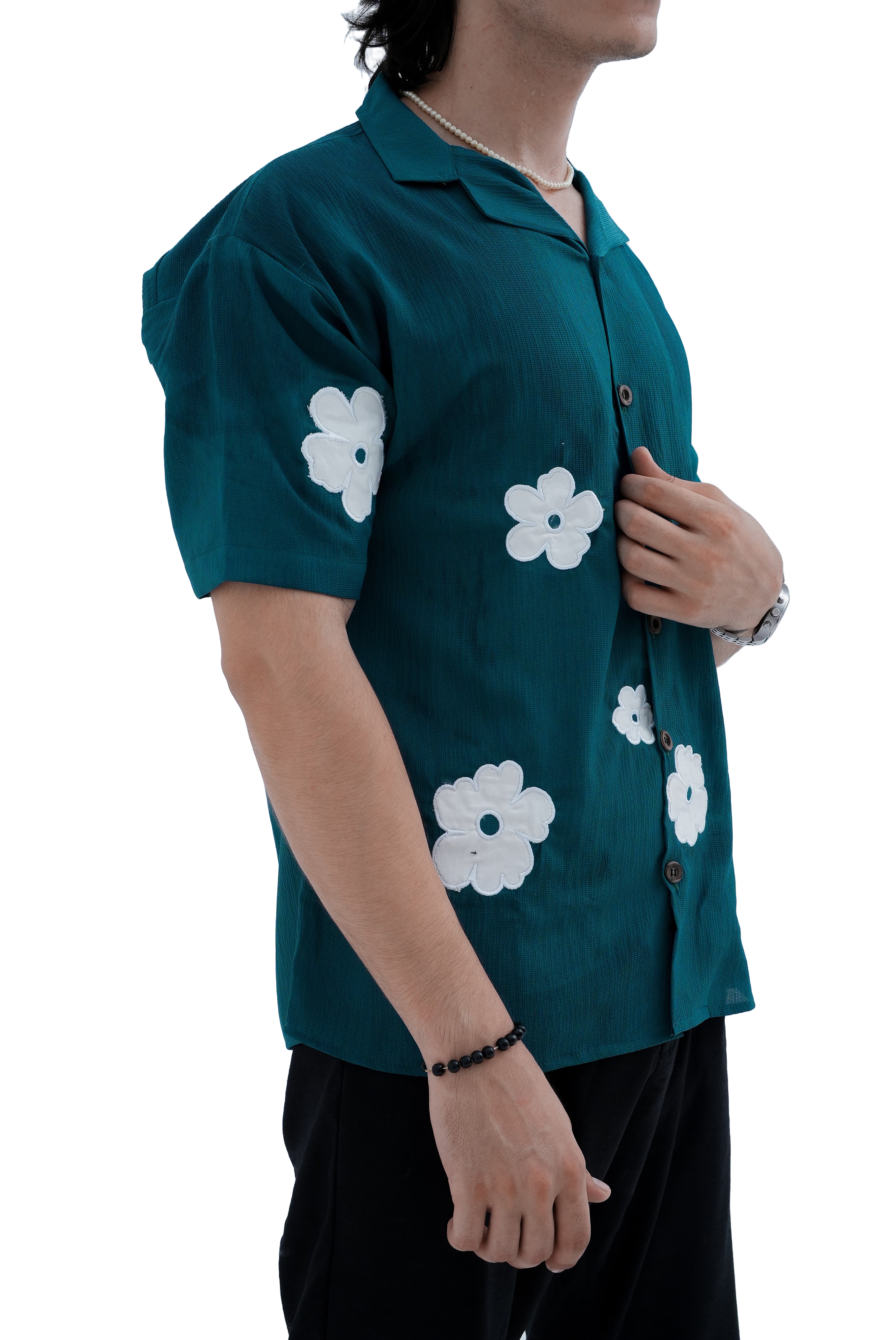 Daisy Patch Shirt - side view