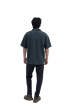 Horizon Camp Shirt in Charcoal - back view