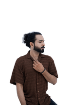 Ember Knit Camp Shirt - side pose